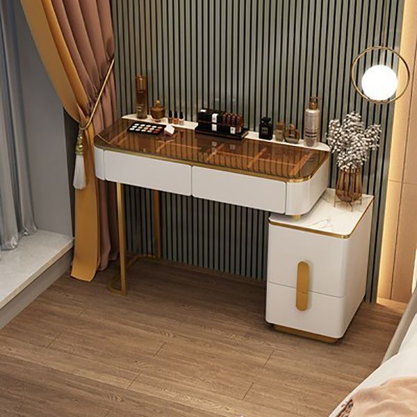 Leuchteter Spiegel Make-up Eitelkeit luxuriöser Schminktischhocker Set