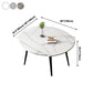 Mesa redonda de comedor de 4 pies, mesa abatible de piedra de estilo sencillo para el hogar