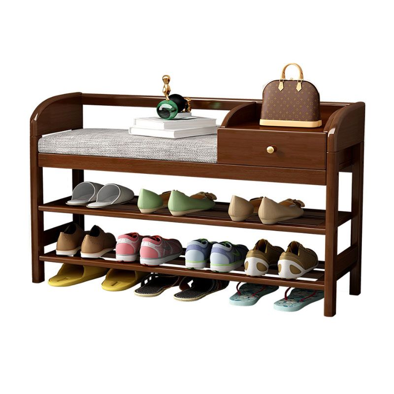 Mid-Century Modern Seating Bench Rectangle Cushioned Shoe Storage Entryway Bench Clearhalo 'Benches' 'Chairs & Seating' 'furn' 'furn_benches' 'Furniture' 'Living Room Furniture' 1200x1200_4cb1462e-9963-49f3-ac47-bb77b7d91302