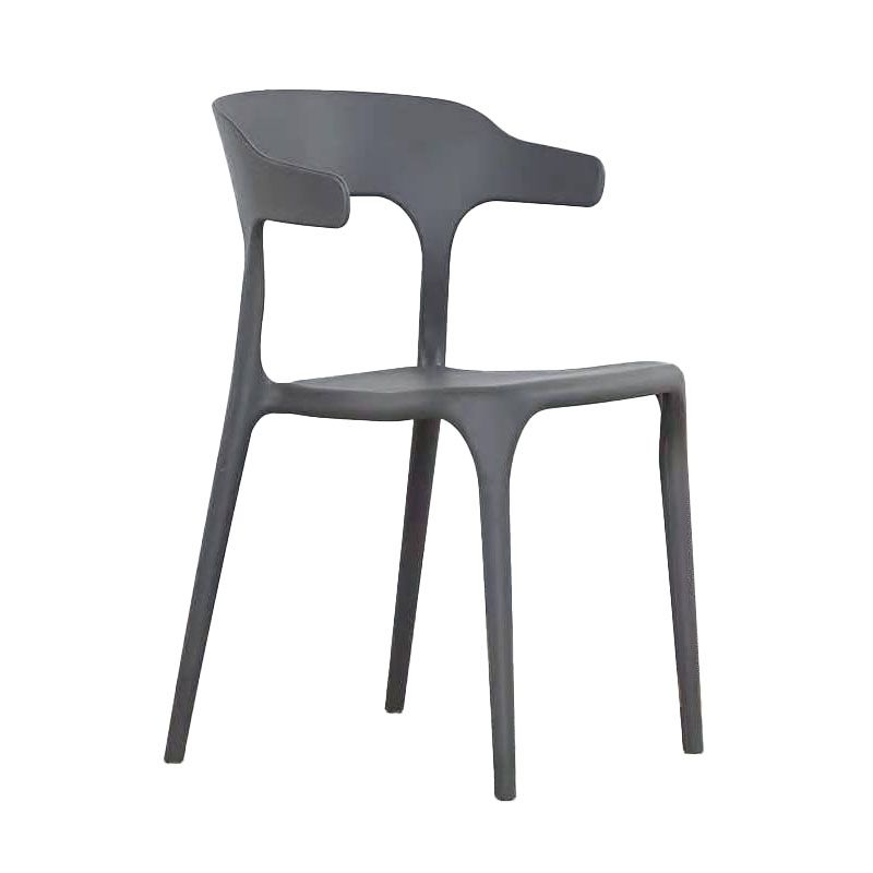 Contemporary Chairs Open Back Kitchen Armless Chair with Plastic Legs Clearhalo 'Dining Chairs' 'Dining Tables & Seating' 'dining_chair' 'furn' 'furn_dining_chair' 'Furniture' 'furniture_dining_chair' 'Kitchen & Dining Furniture' 1200x1200_4cb159ce-7a20-49d4-9ac7-a0b62d6c9e6e