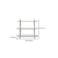 Modern White Solid Wooden Bookcase Open Shelf Bookshelf for Bedroom