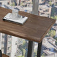 Juego de barra rectangular contemporáneo, mesa de mostrador de madera maciza de 1/3 piezas con taburetes de metal