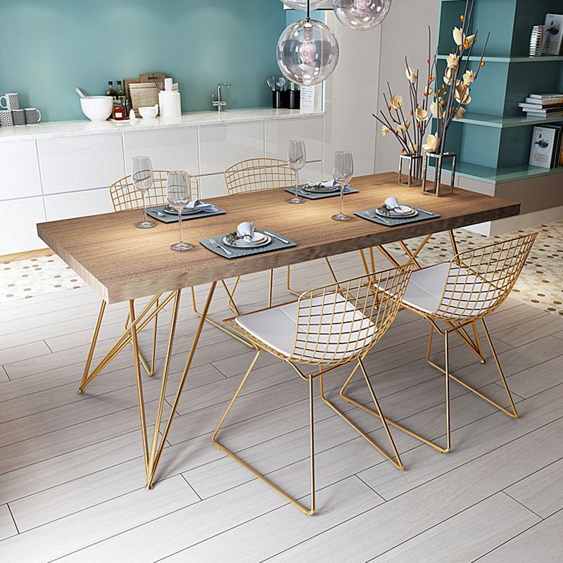 Luxury Style Dining Table Rectangle Dinette Table for Home Kitchen Clearhalo 'Dining Tables & Seating' 'Dining Tables' 'dining_table' 'furn' 'furn_dining_table' 'Furniture' 'Kitchen & Dining Furniture' 1200x1200_4cb43e03-7164-4167-8639-4ecedbc6ad5d