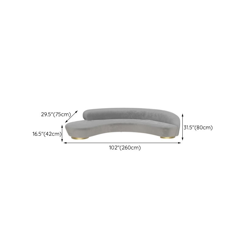 Scandinavian Cushions Tuxedo Arm Curved Living Room Fabric Settee Clearhalo 'furn' 'furn_sofas' 'Furniture' 'Living Room Furniture' 'Sofa' 'sofas' 1200x1200_4cb6da47-66a4-4415-b893-025ab82f6dac