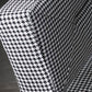 Industrial Arm Chair Houndstooth with Fabric Seat Cross Fixed Back Armchair
