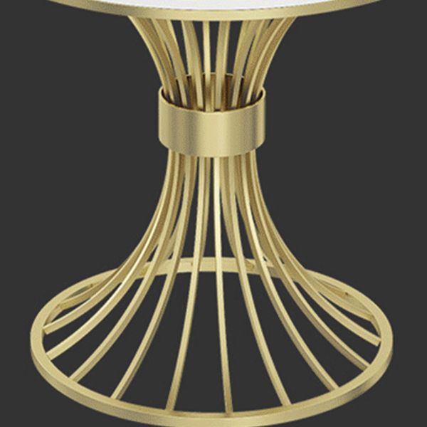 Contemporary Marble Top Dining Table Set 1/3/4/5 Pieces Round Dinette Set