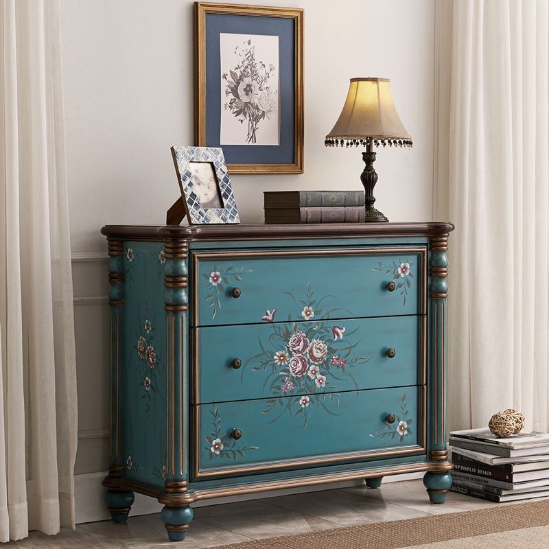 Distressed Wood Accent Chest 32.8" Tall 3 Drawers Side Cabinet Clearhalo 'Cabinets & Chests' 'cabinets_chests' 'furn' 'furn_cabinets_chests' 'Furniture' 'Living Room Furniture' 1200x1200_4cb7e42b-d0f0-4171-b333-906b4a83b573