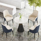 Glam 1/2/3/4/5 Pieces Dining Set Round Sintered Stone Dining Table Set Clearhalo 'Dining Room Sets' 'Dining Tables & Seating' 'dining_room_set' 'furn' 'furn_dining_room_set' 'Furniture' 'furniture_dining_room_set' 'Kitchen & Dining Furniture' 'kitchen&dining_furn' 'kitchen' 1200x1200_4cbc45d1-cfb5-4ded-841d-0a9977a0c5f8