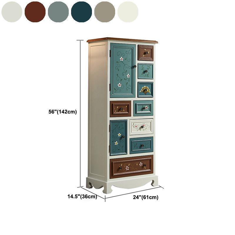 Kust opbergkast Dressoir Solid Wood Dresser met 7/8/10/12 laden