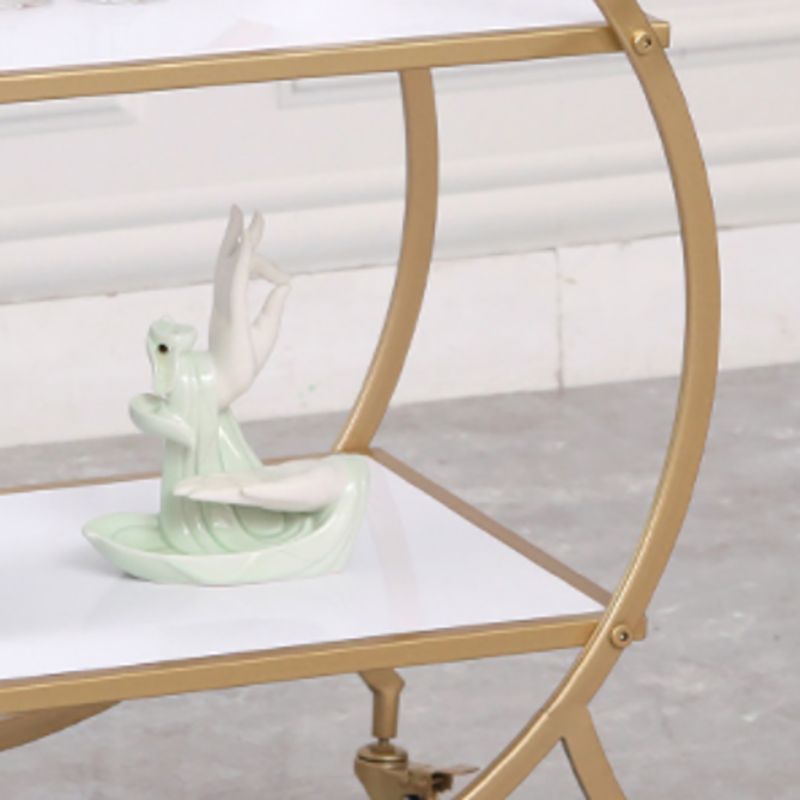 30.71" High Contemporary Style Prep Table Rolling Metal Prep Table for Kitchen