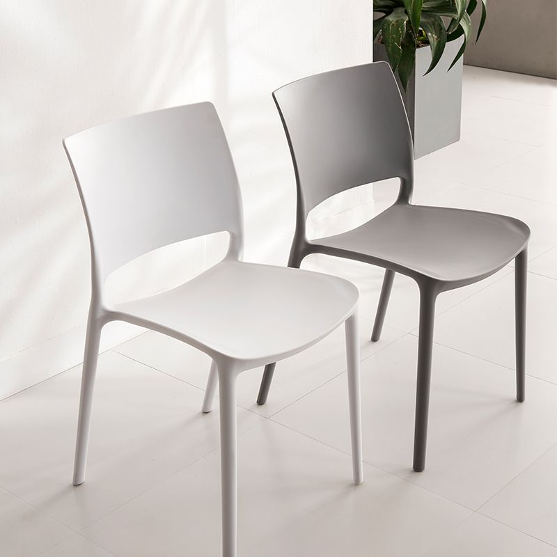 Nordic Chair Dining Armless Chair for Kitchen with Plastic Legs Clearhalo 'Dining Chairs' 'Dining Tables & Seating' 'dining_chair' 'furn' 'furn_dining_chair' 'Furniture' 'furniture_dining_chair' 'Kitchen & Dining Furniture' 1200x1200_4cbe6add-9e99-47ca-9586-81c6ab3e16c2