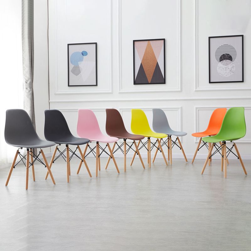 Wood Scandinavian Indoor-Outdoor Chair Solid Back Side Chair Clearhalo ' kitchen&dining_furn' 'Dining Chairs' 'Dining Tables & Seating' 'dining_chair' 'Furniture' 'furniture_dining_chair' 'Kitchen & Dining Furniture' 'kitchen' 1200x1200_4cbf300b-d9db-4768-9436-f2f90814ff61