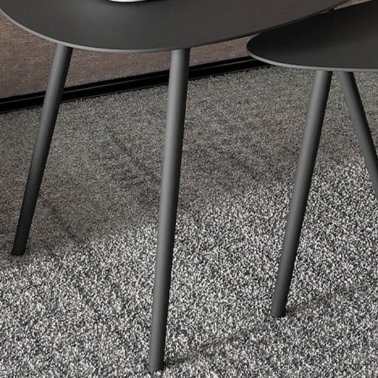 3 Legs Base Metal Black/white Base White/black Free Shape Coffee Table Clearhalo 'Coffee & Accent Tables' 'Coffee Tables' 'coffee_tables' 'furn' 'furn_coffee_tables' 'Furniture' 'furniture_coffee_tables' 'Living Room Furniture' 1200x1200_4cc000d2-a173-4e73-b068-bc0c07dc6d84