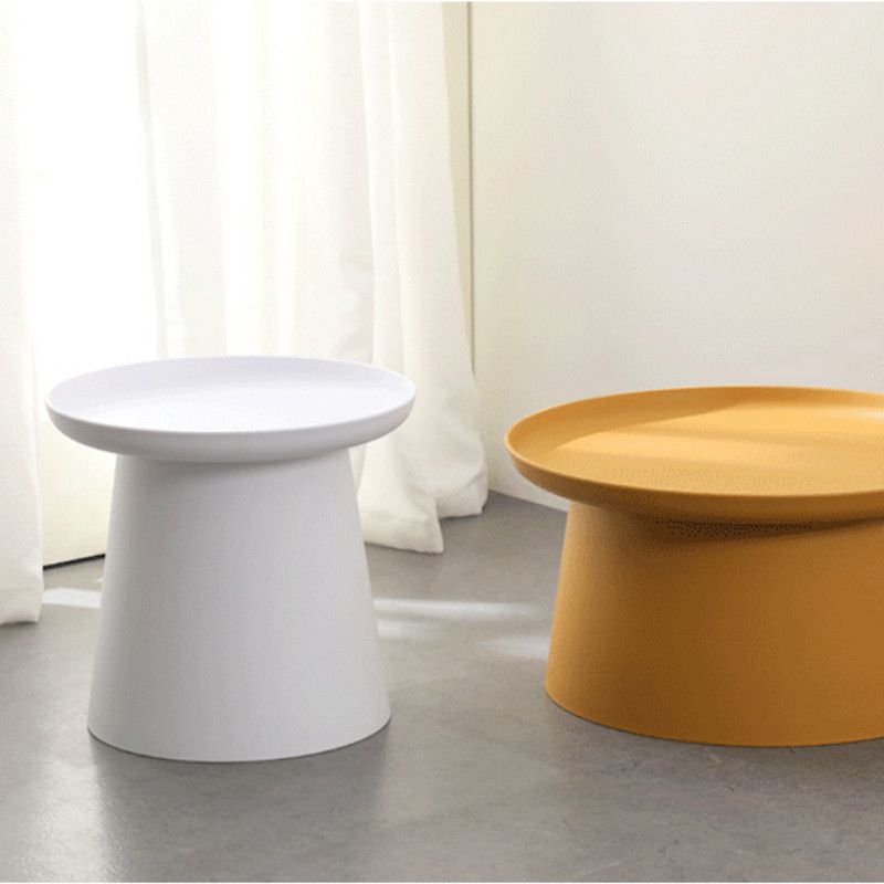 Table basse ronde moderne sur pied, table de cocktail pour le salon