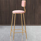 Nordic Style Bar-stool Round Seat Counter Bar Stool with Metal Legs for Home Use Clearhalo 'Bar Furniture' 'Bar Stools' 'bar_stools' 'furn' 'furn_bar_stools' 'Furniture' 'Kitchen & Dining Furniture' 1200x1200_4cc46c63-a379-4cea-9e56-f71bca65ecb0