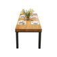 Modern 1/5 Pieces Dining Set Rectangle Wood Dining Table for Fast Food Restaurant