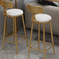 Modern Bar Table Set 1/3 Pieces Faux Marble Counter Table with Upholstered Stools Clearhalo 'Bar Furniture' 'furn' 'furn_home_bar_bar_sets' 'Furniture' 'Home Bars & Bar Sets' 'home_bar_bar_sets' 'Kitchen & Dining Furniture' 1200x1200_4cc77b1e-fb01-4f0a-8704-c558877fe2a6