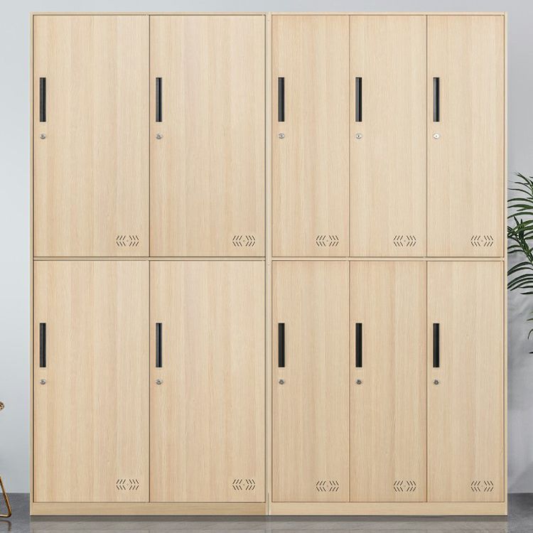 Armoire de rangement industrielle finale mate en métal avec portes à charnière