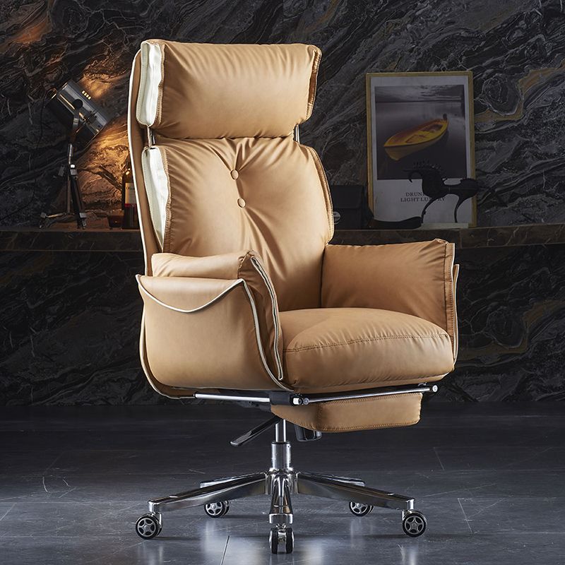 Faux Leather Executive Chair Modern High Back Padded Arms Office Chair Clearhalo 'furn' 'furn_office_chair' 'Furniture' 'Office Chairs' 'Office Furniture' 'office_chair' 1200x1200_4cca710d-4207-49e7-a6da-7827411b1218