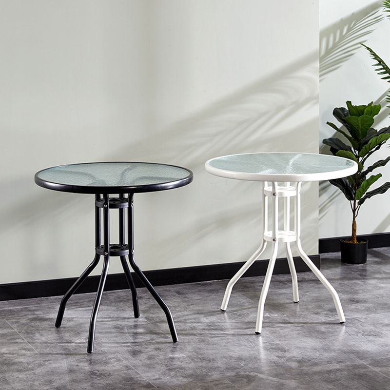 Round Shape Modern Style Dining Table Transparent Fixed Table of Glass Clearhalo ' dining_table' 'Dining Tables & Seating' 'Dining Tables' 'furn' 'furn_dining_table' 'Furniture' 'furniture_dining_table' 'Kitchen & Dining Furniture' 'kitchen&dining_furn' 'kitchen' 'kitchen_dining_table' 1200x1200_4ccaaa66-ec81-4086-b816-afcd26749035