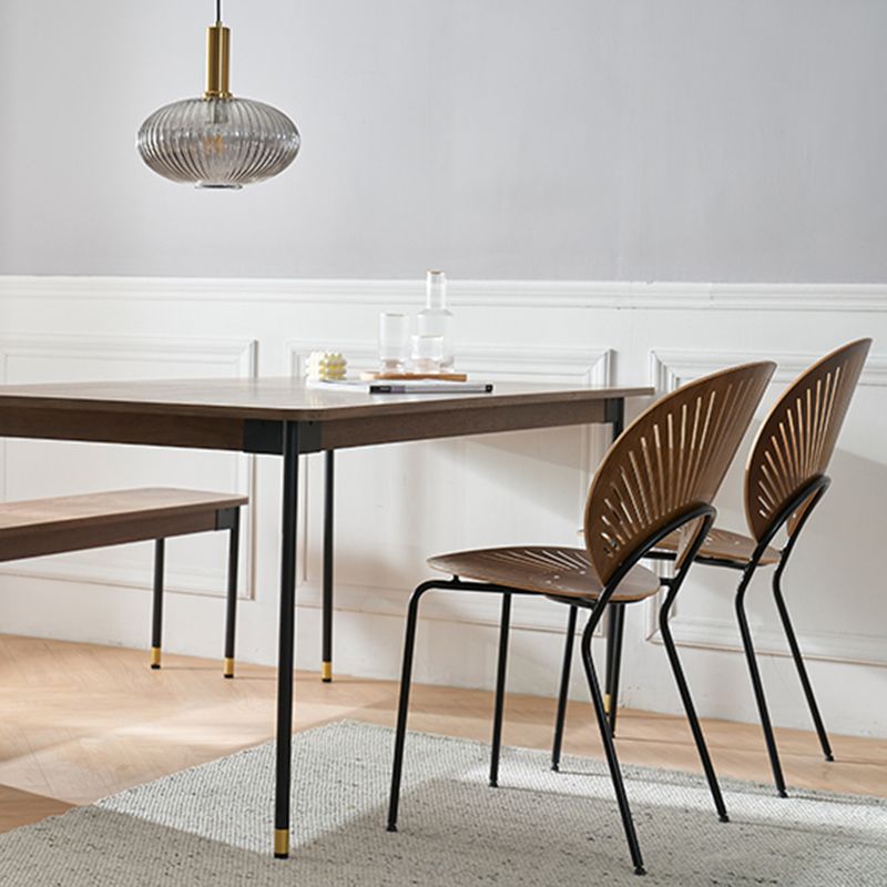 Industrial Style Wood Dining Side Chair Open Back Dining Side Chair Clearhalo 'Dining Chairs' 'Dining Tables & Seating' 'dining_chair' 'furn' 'furn_dining_chair' 'Furniture' 'furniture_dining_chair' 'Kitchen & Dining Furniture' 1200x1200_4ccb4312-e443-489b-94bf-8ba05b7be381