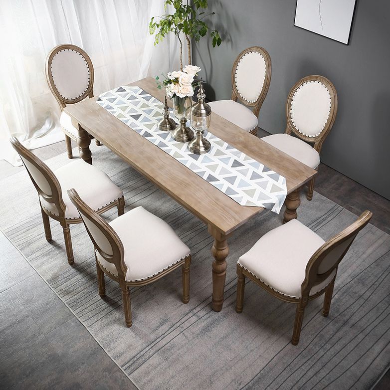 Cottage Style Solid Wood Dining Set with Traditional Height Table and 4 Legs Base Clearhalo 'Dining Room Sets' 'Dining Tables & Seating' 'dining_room_set' 'furn' 'furn_dining_room_set' 'Furniture' 'furniture_dining_room_set' 'Kitchen & Dining Furniture' 'kitchen&dining_furn' 'kitchen' 1200x1200_4ccc1d45-6040-431b-8efd-12eb40263d0b