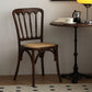 Moderne stijl eetkamerstoel massief houten lat achterzijde stoel voor eetkamer