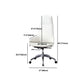 Faux Leather Office Chair Contemporary Nylon Desk Chair in White Clearhalo 'furn' 'furn_office_chair' 'Furniture' 'Office Chairs' 'Office Furniture' 'office_chair' 1200x1200_4cd19d9f-4a68-4841-8b37-f862d092c63d