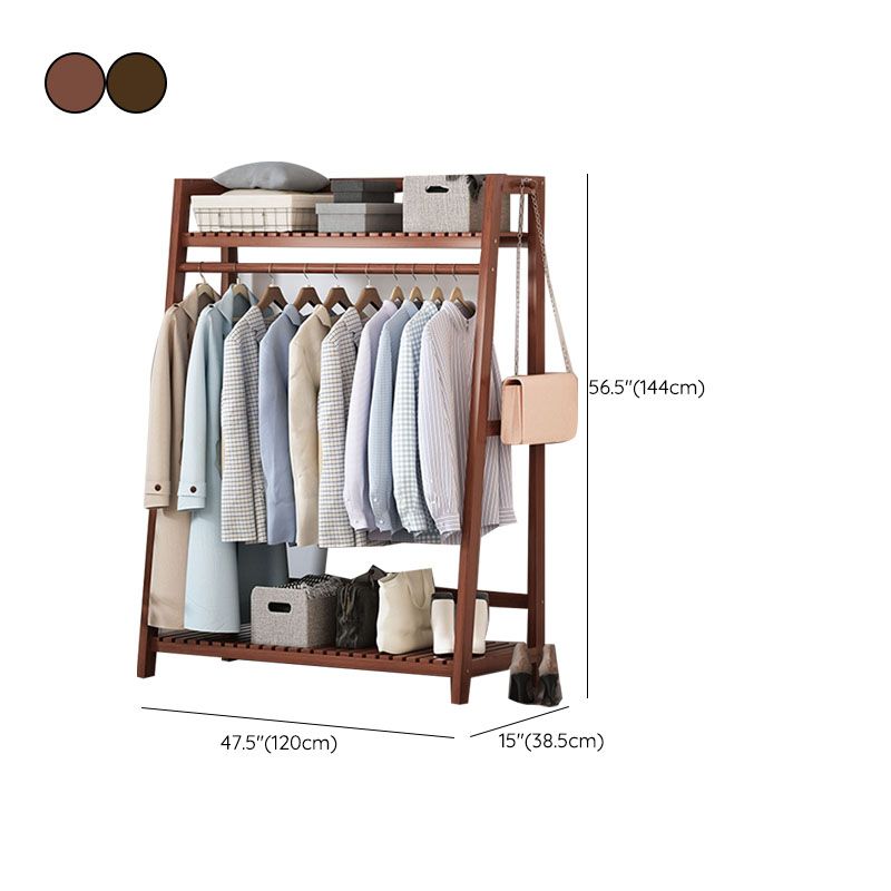 Woonkamer Autekast Rek Wood 56,69 inch Hall Tree Trapezoid Vorm Entryway Kit