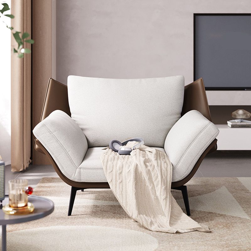 Mid-Century Modern Accent Armchair Flared Arms Fabric Armchair Clearhalo 'Accent Chairs' 'accent_chairs' 'Chairs & Seating' 'furn' 'furn_accent_chairs' 'Furniture' 'Living Room Furniture' 1200x1200_4cd293f6-c4e5-4e12-b07f-c49e514c2485