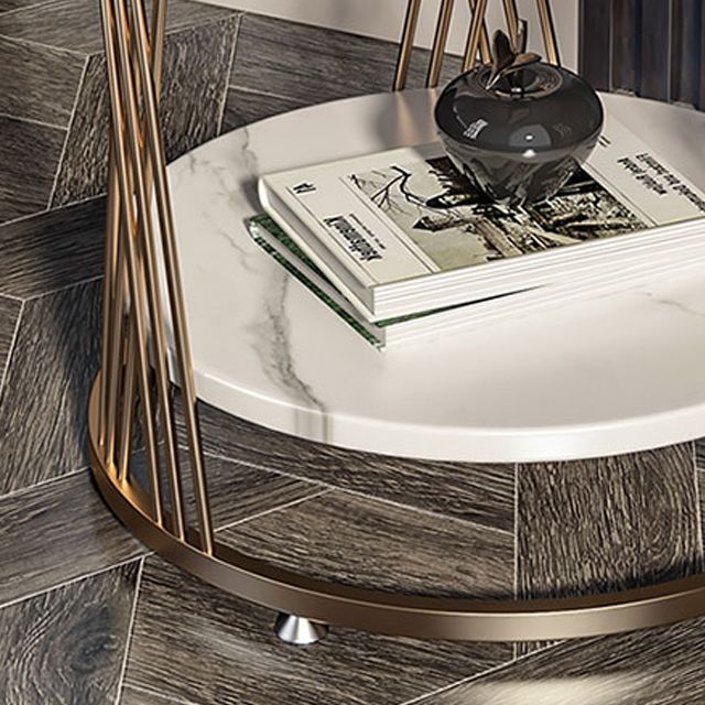 Glam Stone Accent Table Table Table