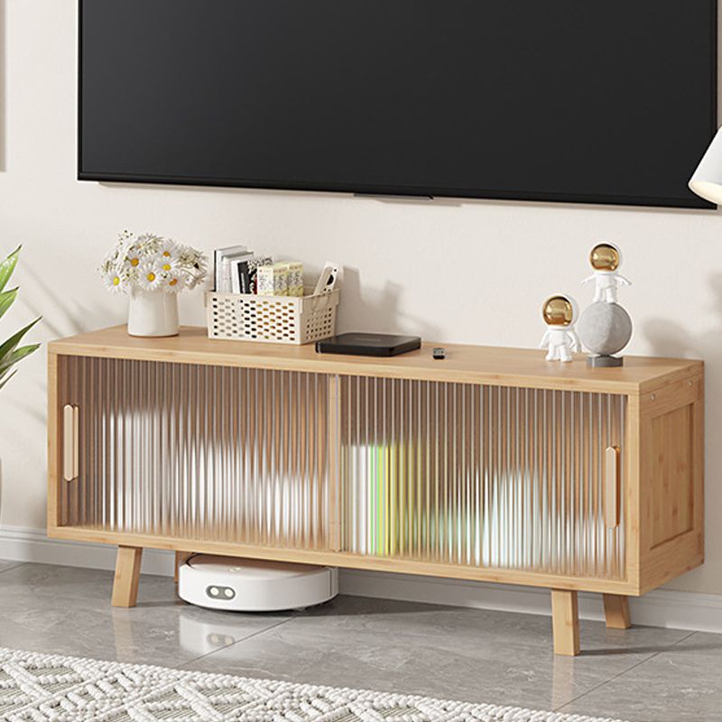 Moderne tv-mediastandaard met gesloten opslag 12" W tv-standaardconsole met kasten