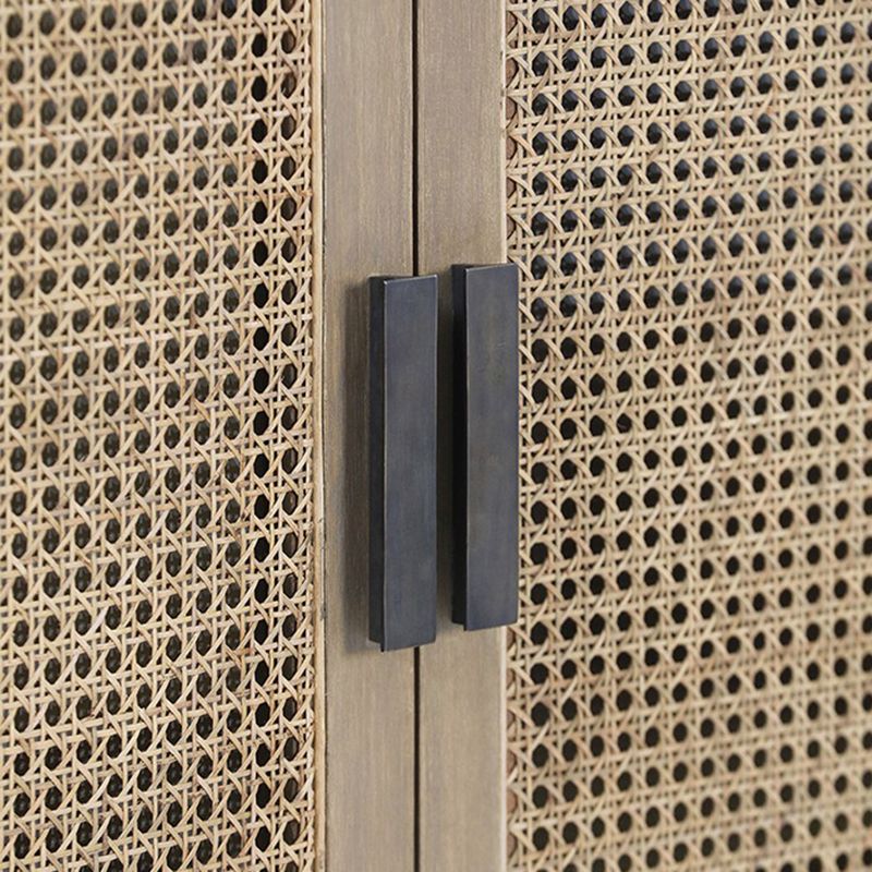 Rectangle Storage Cabinet Solid Wood Bar Pulls Cabinet with Doors Clearhalo 'Cabinets & Chests' 'cabinets_chests' 'furn' 'furn_cabinets_chests' 'Furniture' 'Living Room Furniture' 1200x1200_4cd5dbe5-e0f7-43e6-9877-7599eaa4c8aa