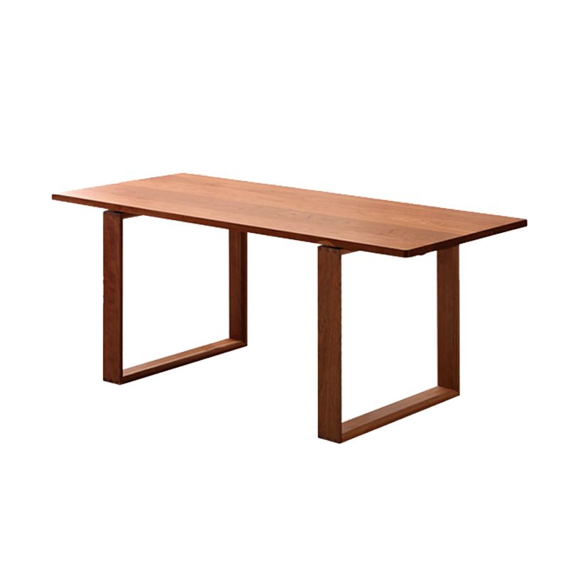 Modern Style Dining Table Rectangle Wood Top Table for Dining Room Clearhalo 'Dining Tables & Seating' 'Dining Tables' 'dining_table' 'furn' 'furn_dining_table' 'Furniture' 'Kitchen & Dining Furniture' 1200x1200_4cd8ad14-1f21-4f13-b0fb-5df59a1cdf67