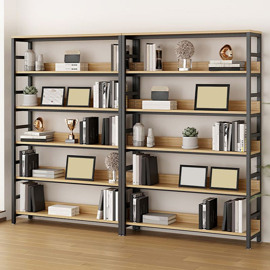 Black Modern Open Back Shelf Bookcase Shelves Included for Home Office Clearhalo 'Bookcases' 'furn' 'furn_bookcases' 'Furniture' 'Office Furniture' 1200x1200_4cd9069c-6b2a-4ca4-b8bf-1f486a663c1b