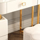 Luxious 3 Drawers Make-up Vanity Stone Makeup Vanity Desk Table