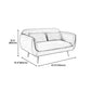 Velvet Modern Standard Tight Back Sofa 30"W Square Arm with Bolster Pillows Clearhalo 'furn' 'furn_sofas' 'Furniture' 'furniture_sofas' 'kitchen' 'kitchen_sofas' 'Living Room Furniture' 'Sofa' 'sofas' 1200x1200_4cd9a510-5d2b-4043-b4c4-b92cc583cf27