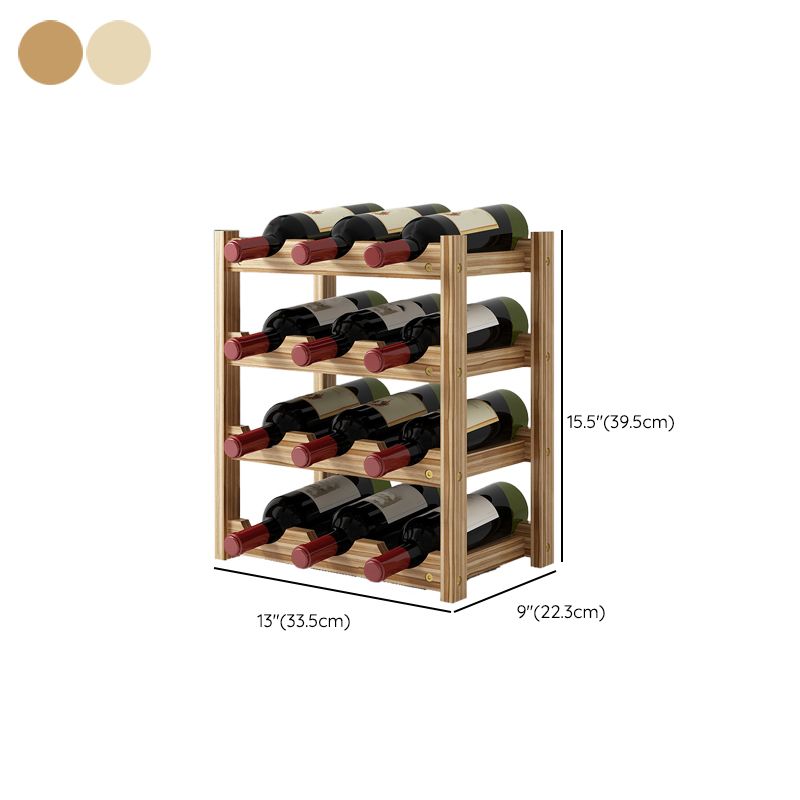 Modern Countertop Wine Bottle Holder Pine Bottle Wine Rack with Shelf Clearhalo 'furn' 'furn_wine_racks' 'Furniture' 'Kitchen & Dining Furniture' 'Wine Racks' 'wine_racks' 1200x1200_4cdb218d-ab98-4f8f-94ed-523bbcba9077