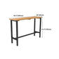 Industrial Bar Dining Table Solid Wood Bar Dining Table with Trestle Base Clearhalo 'Bar Furniture' 'Bar Tables' 'bar_tables' 'furn' 'furn_bar_tables' 'Furniture' 'furniture_bar_tables' 'Kitchen & Dining Furniture' 1200x1200_4cdb3950-a664-4f72-a0bd-8ea7c0430e8e