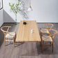 Minimalists Rectangle Khaki Dining Table Solid Wood Standard Dining Table for Kitchen Clearhalo ' dining_table' 'Dining Tables & Seating' 'Dining Tables' 'furn' 'furn_dining_table' 'Furniture' 'furniture_dining_table' 'Kitchen & Dining Furniture' 'kitchen&dining_furn' 'kitchen' 'kitchen_dining_table' 1200x1200_4cddc2e8-548d-4567-92aa-548abbbb00d0