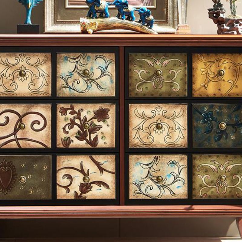 Cassettiera orizzontale in legno per camera da letto tradizionale con cassetti