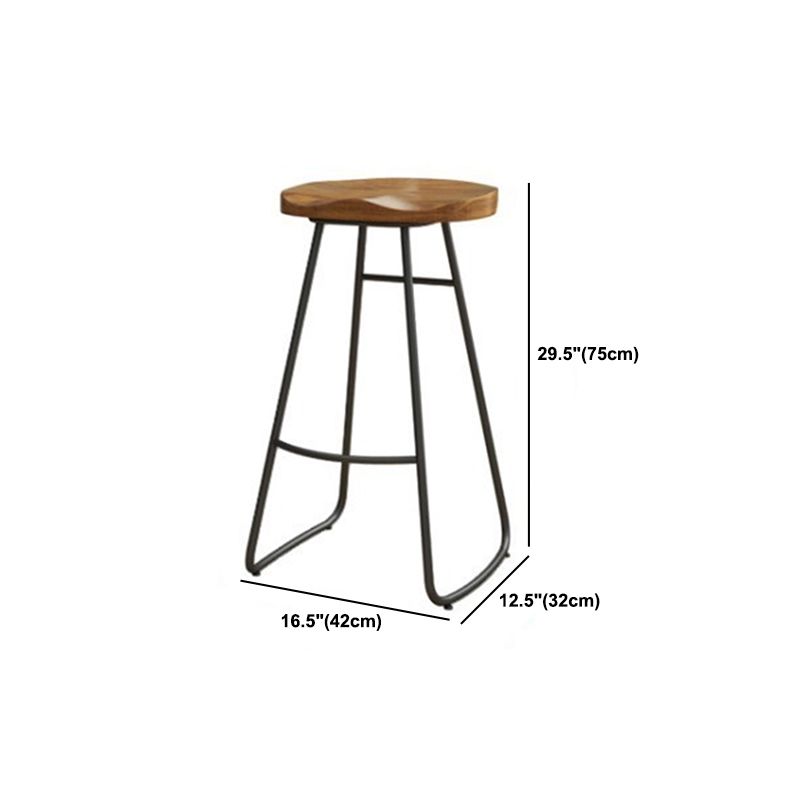 Ensemble de Table de bar rectangulaire de luxe en bois massif, 1/9 pièces, Table de comptoir avec tabourets sans dossier