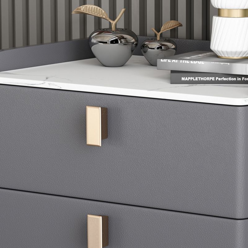 Contemporary Bed Nightstand Stone Bedside Cabinet with 3 Drawers Clearhalo 'Bedroom Furniture' 'furn' 'furn_night_stand' 'Furniture' 'night_stand' 'Nightstands' 1200x1200_4ce0574d-54e5-40a9-a76a-b22582b3a42f