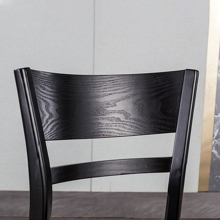 Industrial Home Open Back Chair Matte Finish Wood Dining Chair Clearhalo 'Dining Chairs' 'Dining Tables & Seating' 'dining_chair' 'furn' 'furn_dining_chair' 'Furniture' 'Kitchen & Dining Furniture' 1200x1200_4ce0de23-0072-43e2-8ed6-3165649a314c