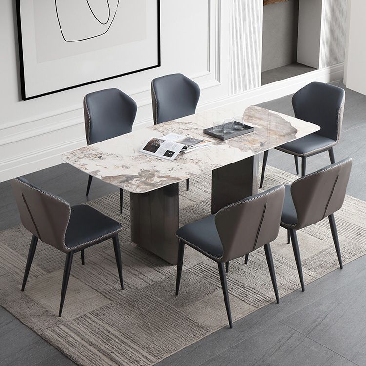 Metal Traditional Luxury Table Rectangular Sintered Stone Table Clearhalo ' dining_table' 'Dining Tables & Seating' 'Dining Tables' 'furn' 'furn_dining_table' 'Furniture' 'furniture_dining_table' 'Kitchen & Dining Furniture' 'kitchen&dining_furn' 'kitchen' 'kitchen_dining_table' 1200x1200_4ce201b4-785e-4d17-8f86-7a56a75e51fc