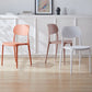 Scandinavian Plastic Armless Dining Chairs Stackable Open Back Side Chair Clearhalo ' kitchen&dining_furn' 'Dining Chairs' 'Dining Tables & Seating' 'dining_chair' 'furn' 'furn_dining_chair' 'Furniture' 'furniture_dining_chair' 'Kitchen & Dining Furniture' 'kitchen' 1200x1200_4ce3c157-4fee-4261-943e-77e8d3109241