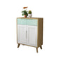 39.37" Tall Gold/Gray Accent Cabinet Rubberwood Cabinet with Drawers Clearhalo 'Cabinets & Chests' 'cabinets_chests' 'furn' 'furn_cabinets_chests' 'Furniture' 'Living Room Furniture' 1200x1200_4ce3e4cc-a22d-4315-b960-e8bd0f524ea5