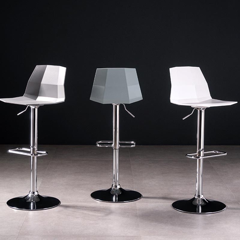 Industrial Adjustable Height Bar Stool Metal Bar Stool for Kitchen Clearhalo 'Bar Furniture' 'Bar Stools' 'bar_stools' 'furn' 'furn_bar_stools' 'Furniture' 'Kitchen & Dining Furniture' 1200x1200_4ce5b538-996f-4033-b295-490bcc4957bc