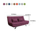 Contemporary Linen Armless Sleeper Sofa Convertible Sofa for Living Room