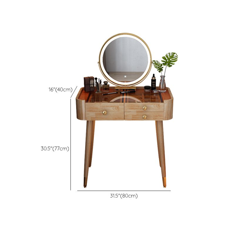 Modern Drawers Dressing Table Solid Wood Dresser Mirrored Vanity Set Clearhalo 'Bedroom Furniture' 'furn' 'furn_makeup_vanities' 'Furniture' 'Makeup Vanities' 'makeup_vanities' 1200x1200_4ce8628a-791d-489d-9aa0-a31e4b80a1bb